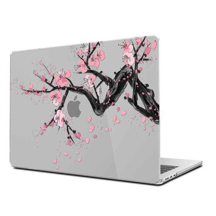 EG Coque rigide (MacBook Air 13" M3 2024, Fleurs, Rose)