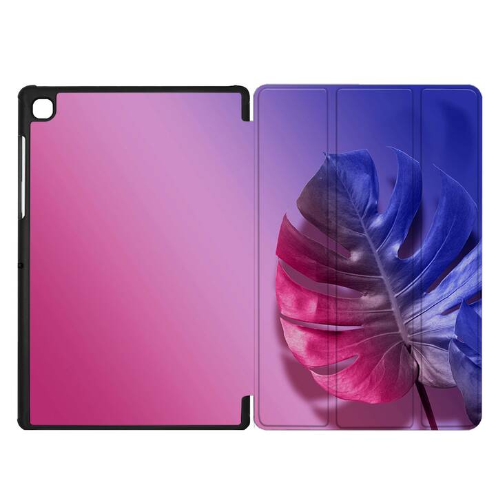 EG coque pour Samsung Galaxy Tab A7 Lite 8.7" (2021) - rose - feuilles