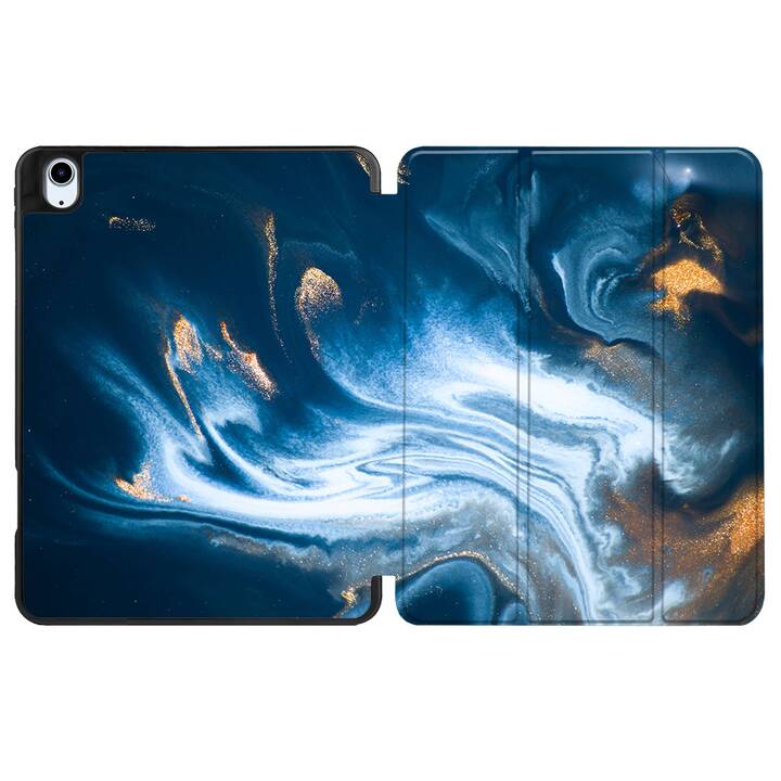 EG coque pour iPad Air 10.9" (2022) 5e génération - bleu - marbre