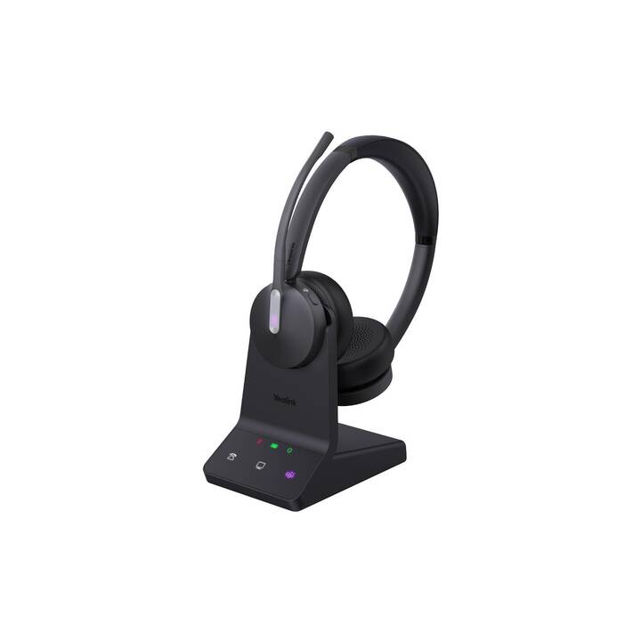 YEALINK Office Headset WH64  (On-Ear, Kabellos, Schwarz)