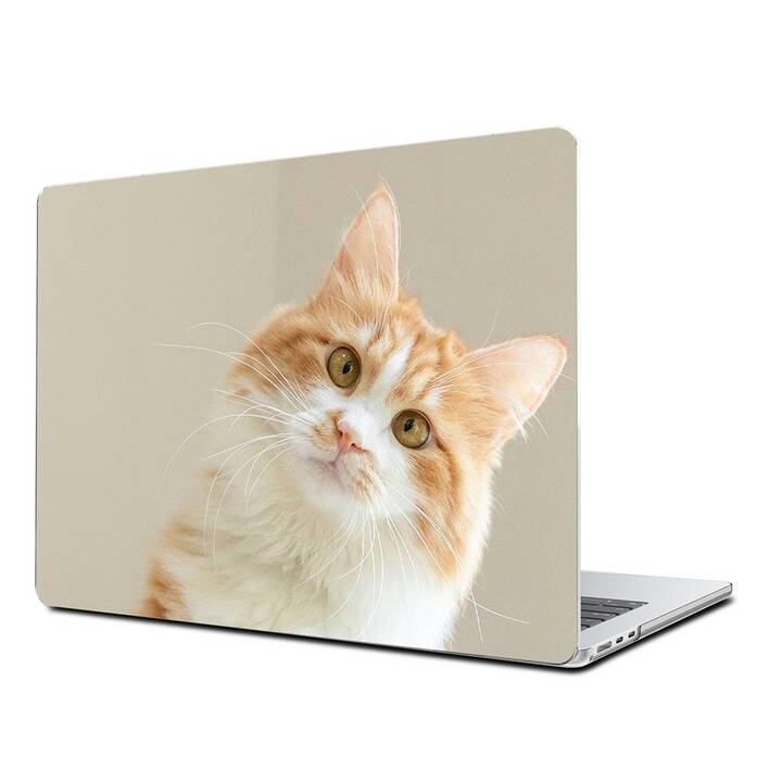 EG Coque rigide (MacBook Air 13" M2 2022, Chats, Brun)