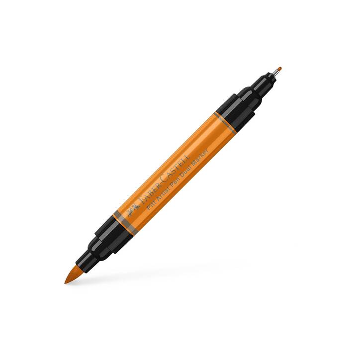 FABER-CASTELL Pitt Artist Pen Dual Matita a inchiostro (Arancione, 20 pezzo)