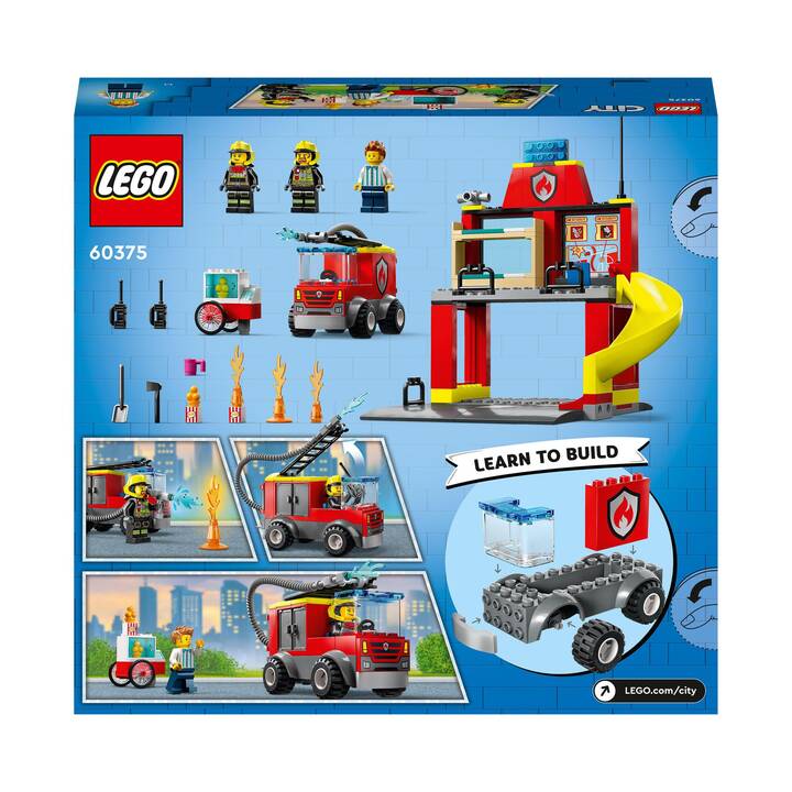LEGO City Caserma dei pompieri e autopompa (60375)