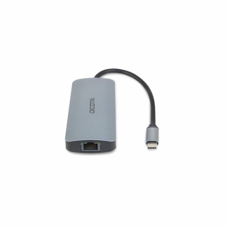 DICOTA D32062 (8 Ports, RJ-45, HDMI, USB Typ-C, USB Typ-A)
