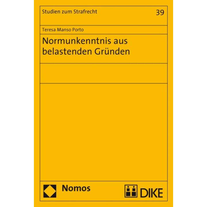 Normunkenntnis aus belastenden Gründen