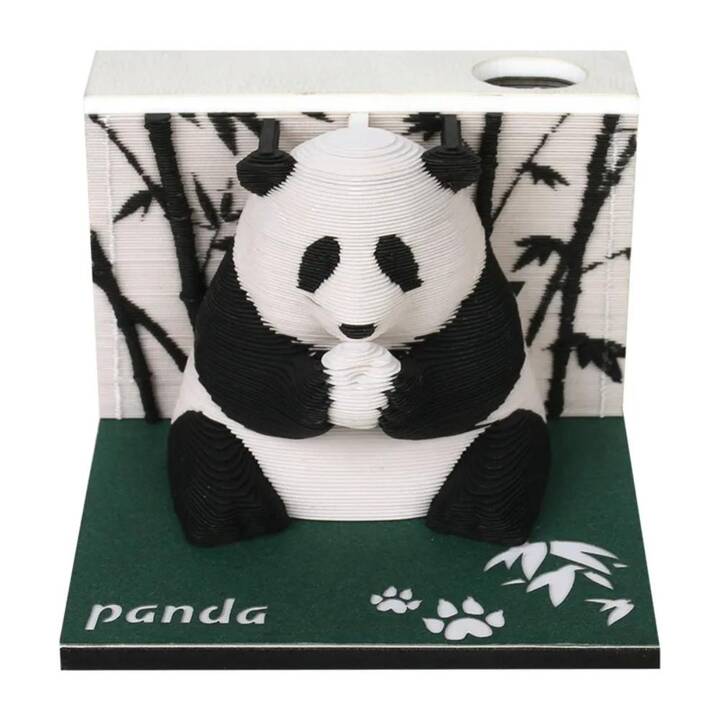 EG Bloc mémo 3D - blanc - panda