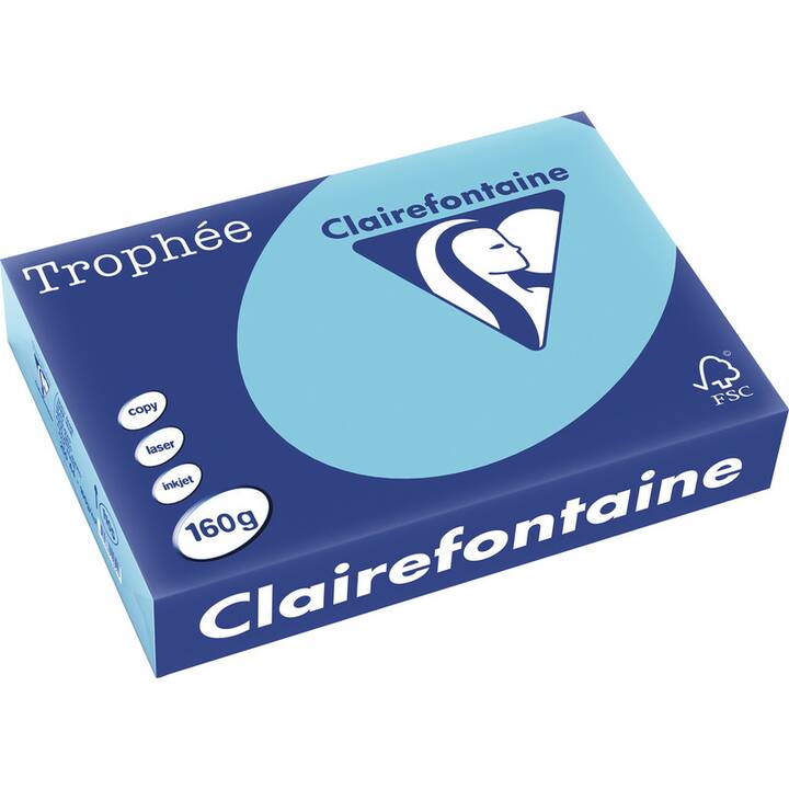 CLAIREFONTAINE Trophée Colored Copy Papier couleur (250 feuille, A4, 160 g/m2)