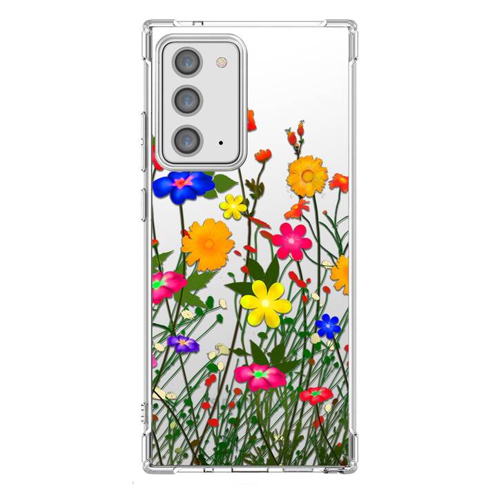 EG Backcover (Galaxy Note 20, Blumen, Transparent)