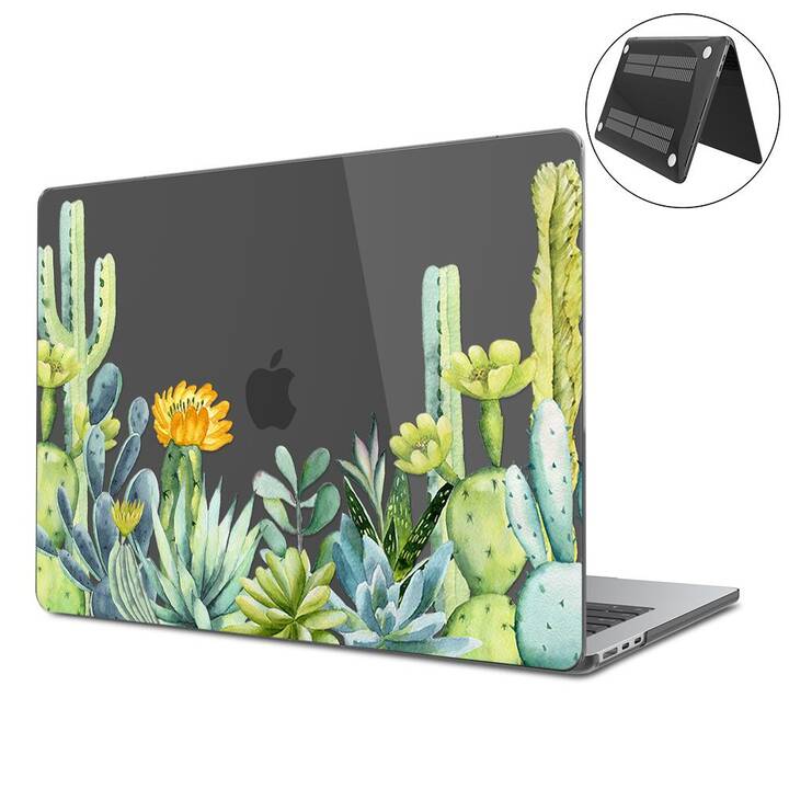 EG Hardcase (MacBook Air 13" M2 2022, Fiore, Transparente, Nero)