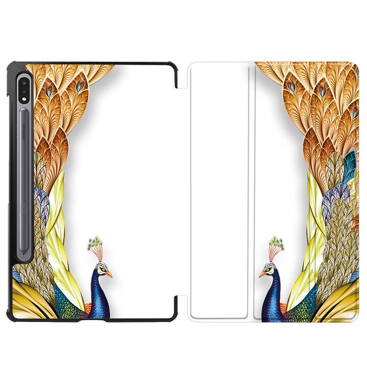 EG cover per Samsung Galaxy Tab S8+ 12.4" (2022) - giallo - piuma