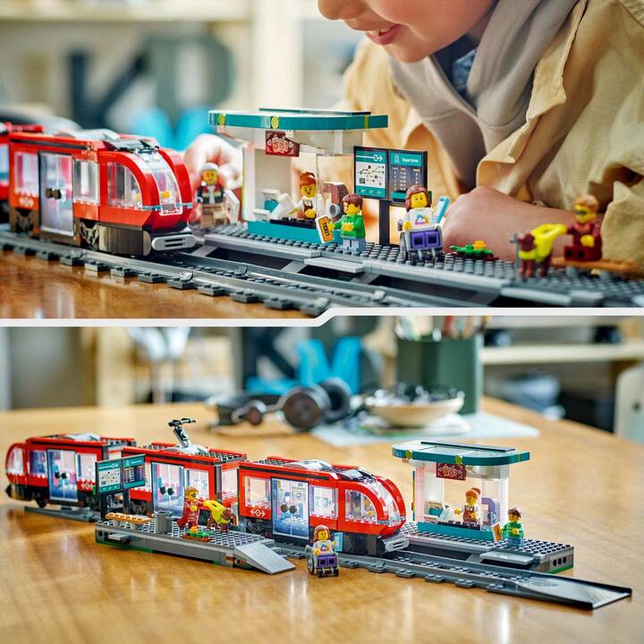 LEGO City Strassenbahn mit Haltestelle (60423)