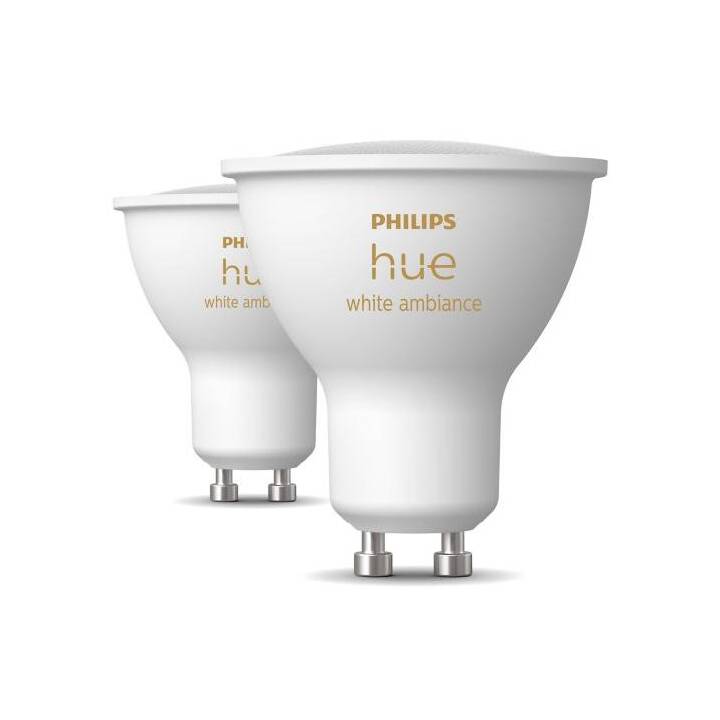 PHILIPS HUE LED Birne White Ambiance (GU10, ZigBee, Bluetooth, 4.2 W)