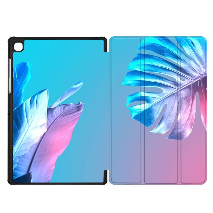 EG coque pour Samsung Galaxy Tab A7 Lite 8.7" (2021) - rose - feuilles