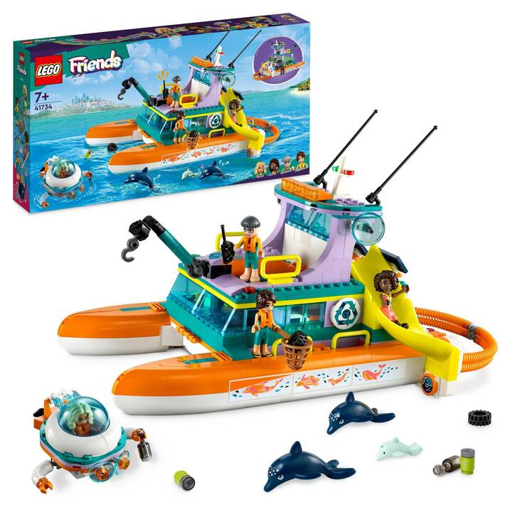 LEGO Friends Le bateau de sauvetage en mer (41734)