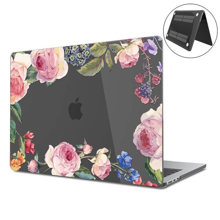 EG Hardcase (Macbook Air 15" M2 2023, Blumen, Transparent)