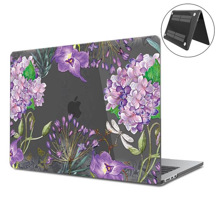 EG Hardcase (Macbook Air 15" M2 2023, Blumen, Transparent)