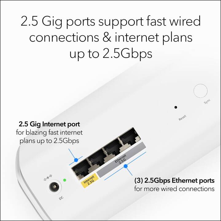 NETGEAR Orbi RBE773 WiFi 7 WLAN-Mesh System