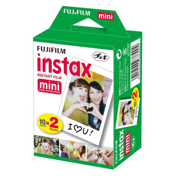FUJIFILM White 2x10 Pellicule instantané (Instax Mini, Blanc) -  Interdiscount