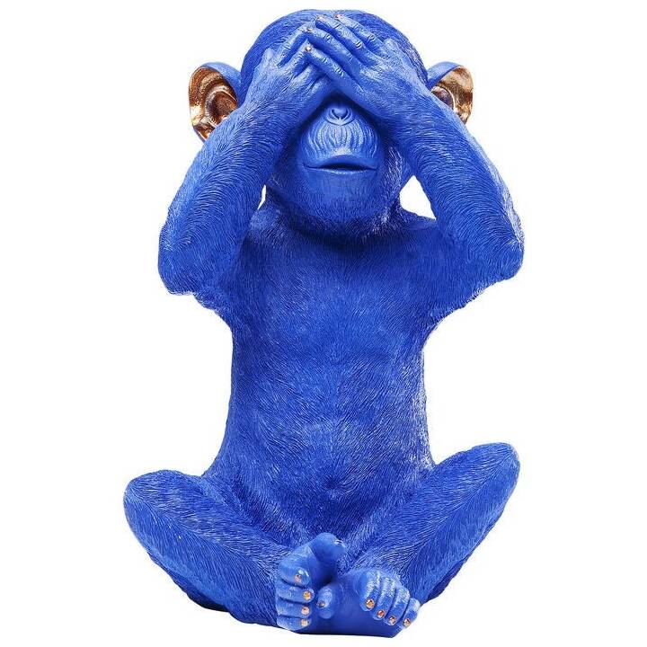 KARE Tirelire Monkey Mizaru (Bleu)