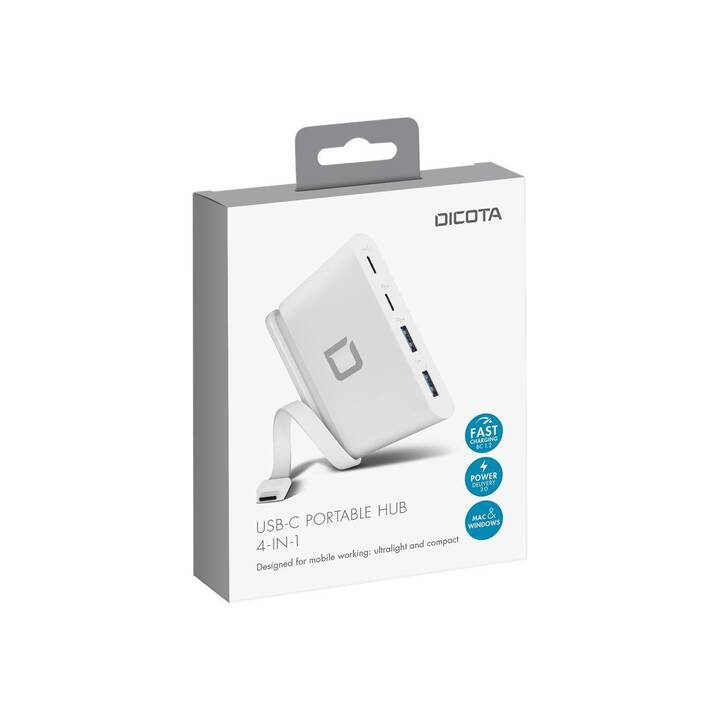 DICOTA D31731 (4 Ports, USB Typ-A)