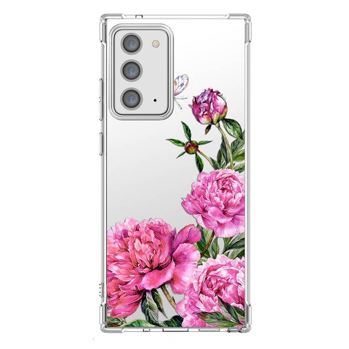 EG Backcover (Galaxy Note 20, Fleurs, Transparent)