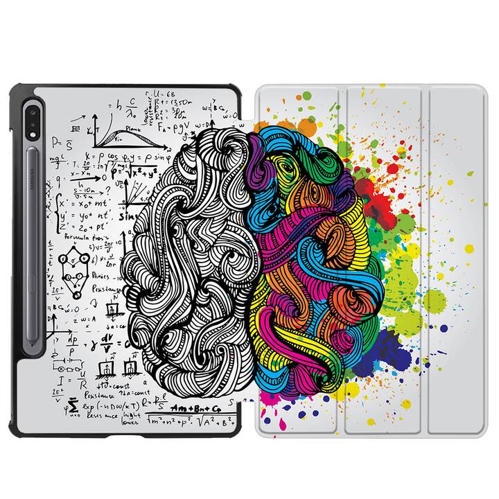 EG cover per Samsung Galaxy Tab S8+ 12.4" (2022) - grigio - brainstorming