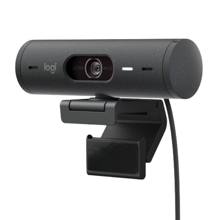 LOGITECH Brio 500 Webcam (4 MP, Grau)