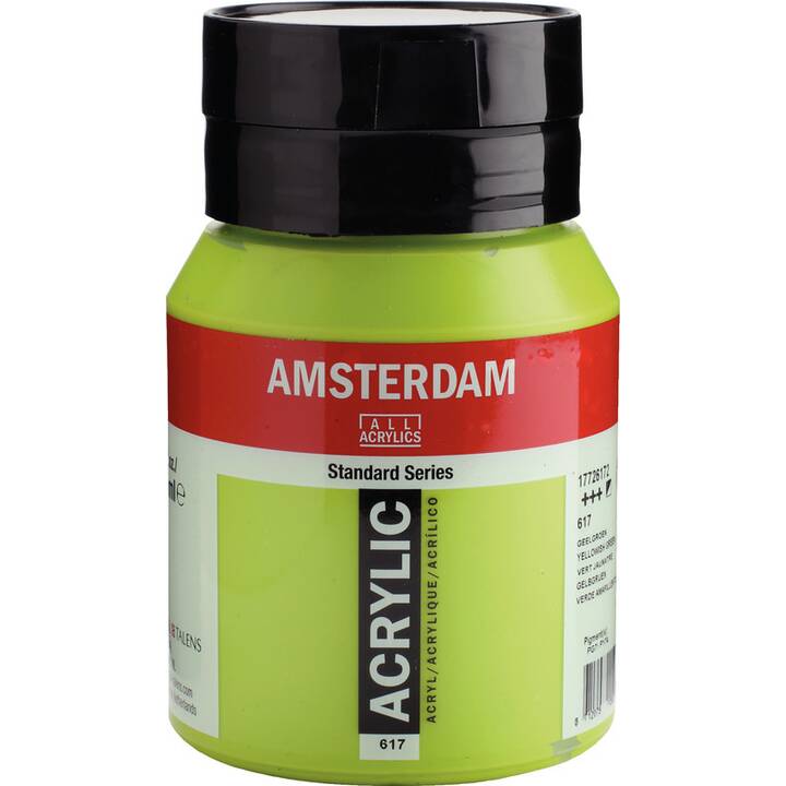 AMSTERDAM Couleur acrylique (500 ml, Jaune, Vert)