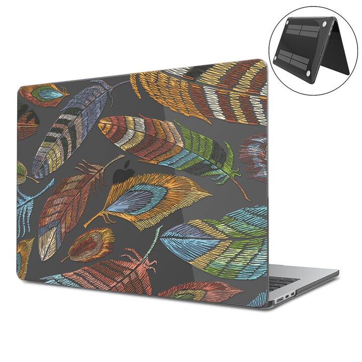 EG Hardcase (MacBook Air 13" M2 2022, Stickerei, Transparent, Schwarz)