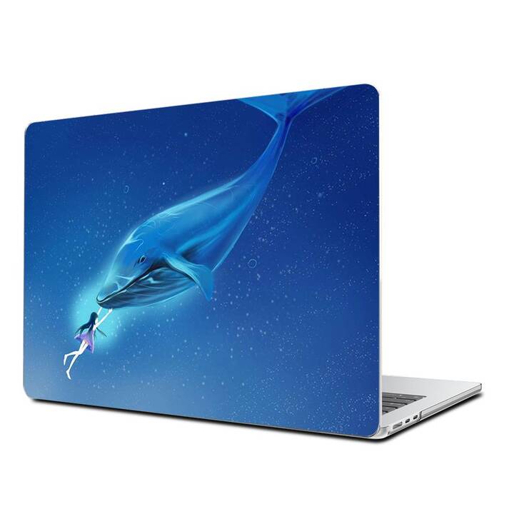 EG Coque rigide (MacBook Air 13" M3 2024, Baleine, Bleu)