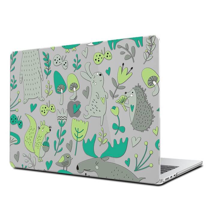 EG Hardcase (MacBook Air 13" M3 2024, Kunst, Grün)