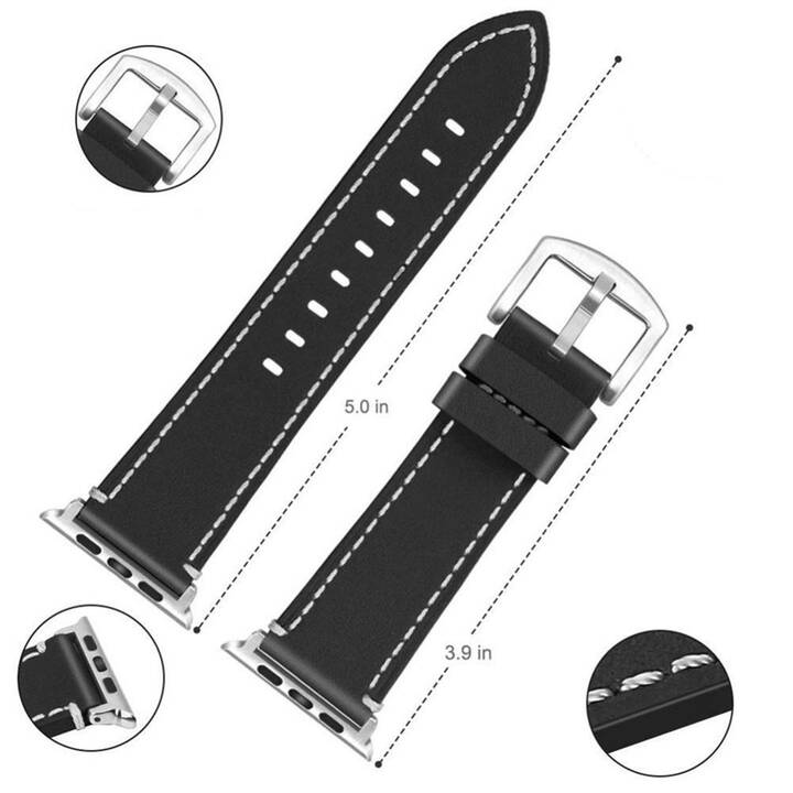 EG Armband (Apple Watch 49 mm, Schwarz)