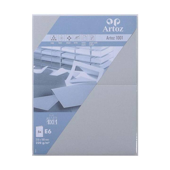 ARTOZ Cartes en blanc (Universel, E6, Gris clair)