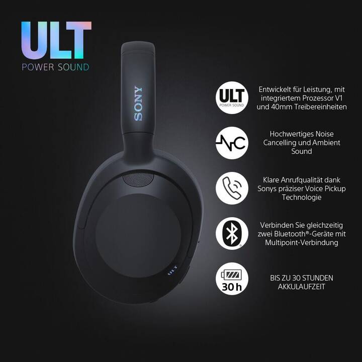 SONY ULT Wear (ANC, Bluetooth 5.2, Schwarz)