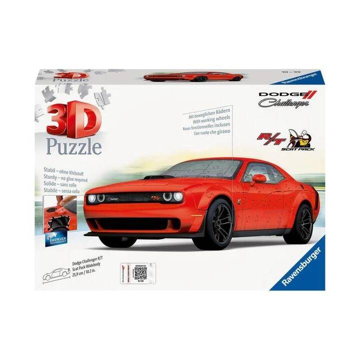 RAVENSBURGER Dodge Challenger R/T Scat Pack Widebody Puzzle 3D (108 pièce)