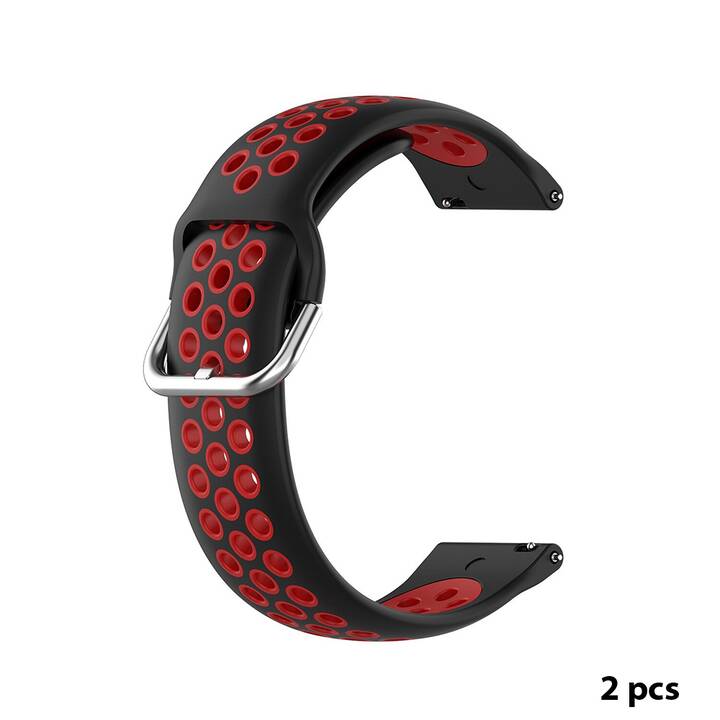 EG Armband (Samsung Galaxy Galaxy Watch4 40 mm, Schwarz, Rot)