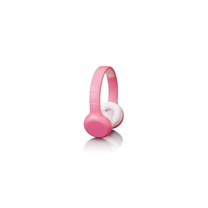 LENCO HPB-110 Cuffie per bambini (Bluetooth 5.0, Pink)