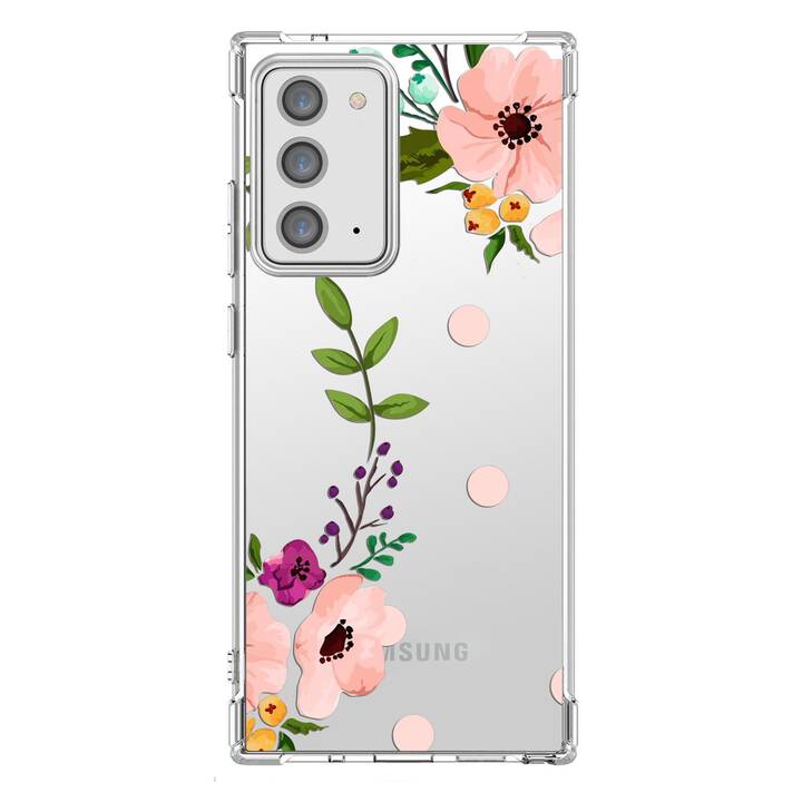 EG Backcover (Galaxy Note 20 Ultra, Fleurs, Transparent)