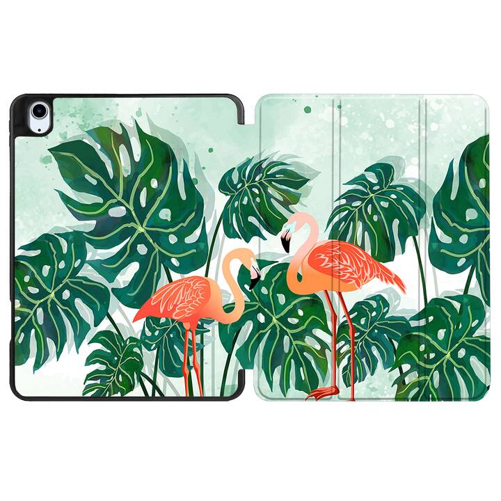 EG coque pour iPad Air 10.9" (2022) 5e génération - vert - flamant rose