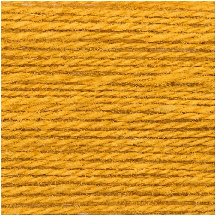 RICO DESIGN Wolle Creative Natur (50 g, Gelb, Senfgelb)