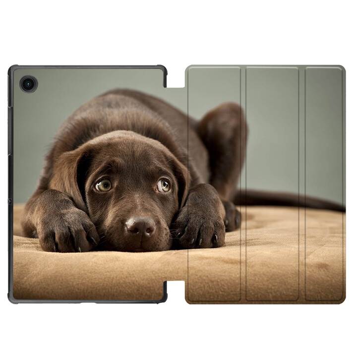 EG Hülle für Samsung Galaxy Tab A8 10.5" (2021) - Hund - braun