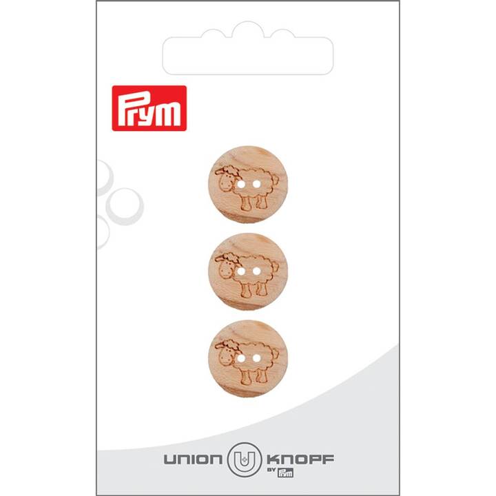 PRYM GROUP Universalknopf (Braun, 3 Stück)