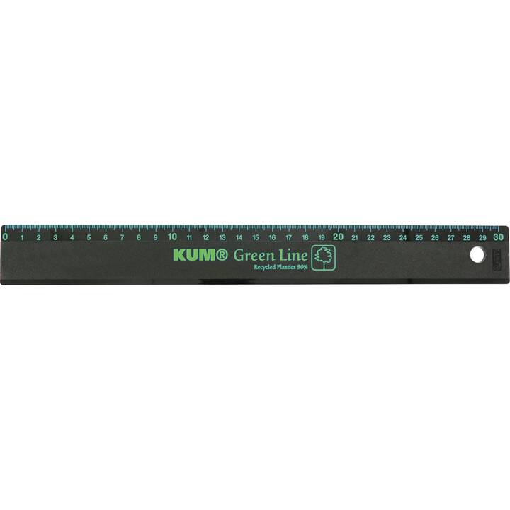 KUM Righello L3 Green Line (30 cm, Colori assortiti)