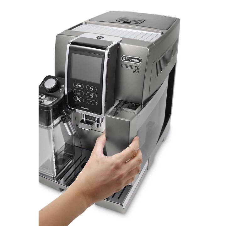 DELONGHI Dinamica Plus ECAM 370.95 T (Silver titanium, 1.8 l, Kaffeevollautomat)