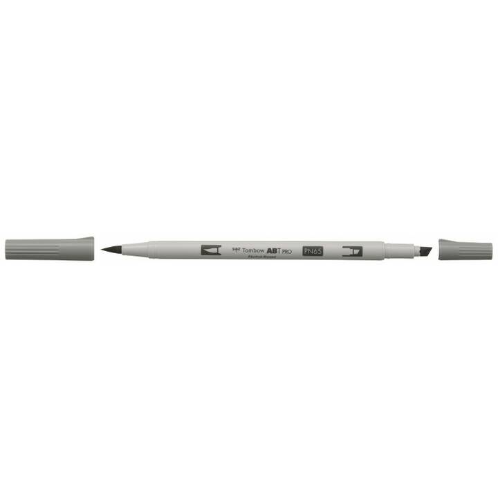 TOMBOW Dual Brush ABT Pro N65 Fineliner (Grau, 1 Stück)