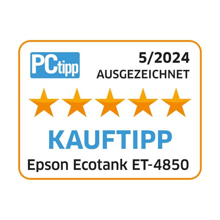 EPSON EcoTank ET-4850 (Stampante a getto d'inchiostro, Colori, WLAN)