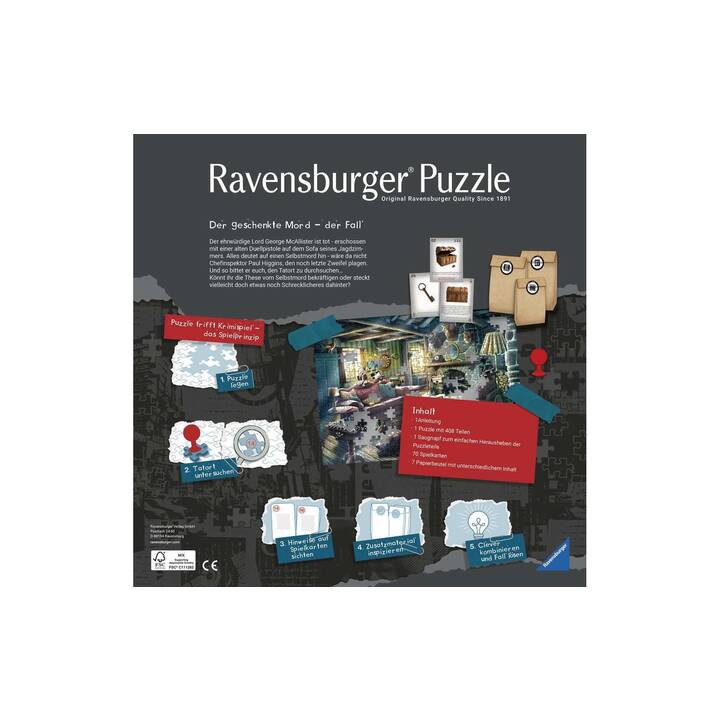 RAVENSBURGER Enigme Puzzle (408 pièce)