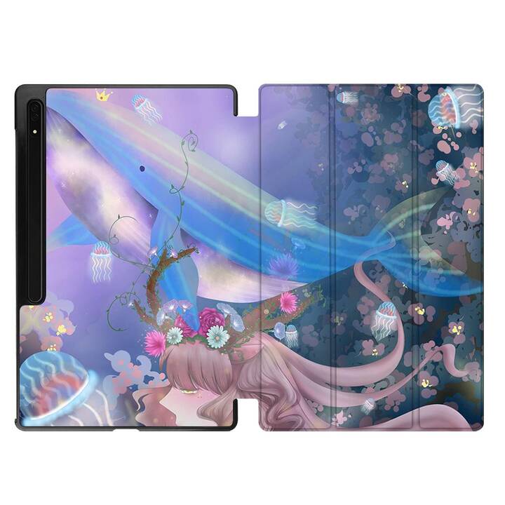 EG Housse (11", Galaxy Tab S9, Baleine, Bleu)