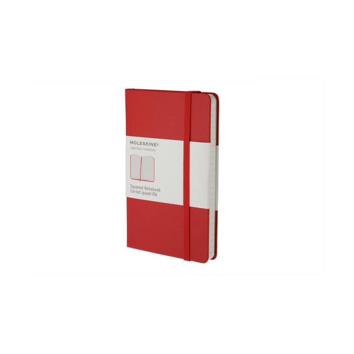 MOLESKINE Carnet de notes Classic A6 à carreaux rouge