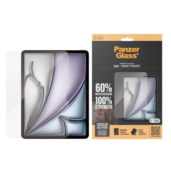 PANZERGLASS Bildschirmfolie (11", iPad Gen. 10 2022, iPad Air 11 2024, Transparent)